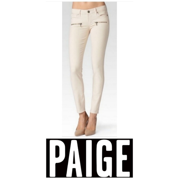 Indio Zip French Vanilla PAIGE Anthropologie jeans - Picture 7 of 7